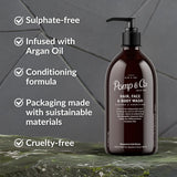 Pomp & Co Hair Face & Body Wash For Men,Signature Scent 1L
