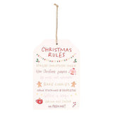 Superdrug Something Different Christmas Rules Hanging Sign- Buy online at McGrocer