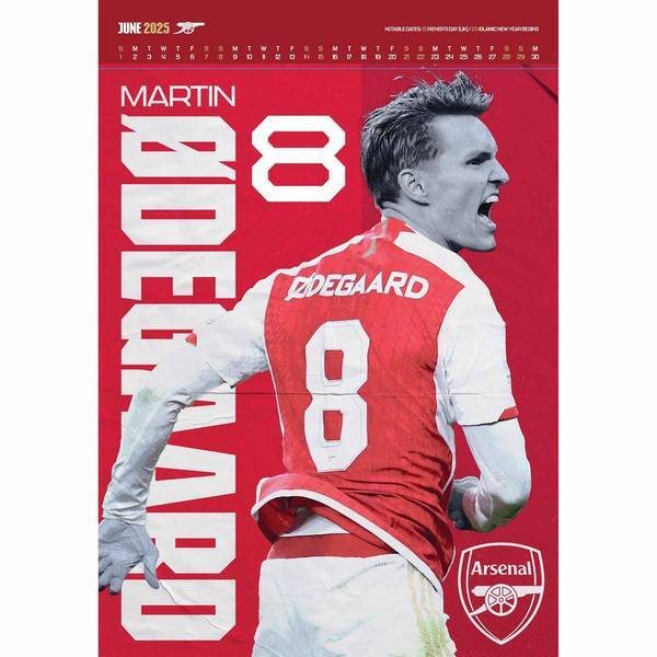 Arsenal FC Collectors Edition Deluxe 2025 Calendar