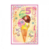 Superdrug Simon Elvin Balloons 5th Birthday Card (Pack of 6)- Buy online at McGrocer