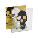 Superdrug Hocus Pocus Gold and Black Mirror Skull Tealight Holder- Buy online at McGrocer