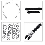 Livingandhome 53Pcs Hair Bun Maker Set DIY Hair Accessories
