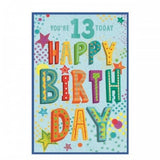 Superdrug Simon Elvin You´re 13 Today Dotted Birthday Card (Pack of 6)- Buy online at McGrocer