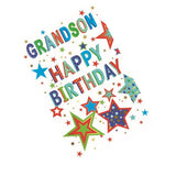 Simon Elvin Grandson Happy Birthday Card (Pack of 6)