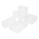 Superdrug Livingandhome Transparent Desktop Organisers Set of 6- Buy online at McGrocer