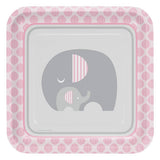 Creative Party Dotted Baby Shower Dinner Plate (Pack of 8)