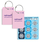 Superdrug Retreev Pack - 2 x tags and Stickers - Pink Set- Buy online at McGrocer