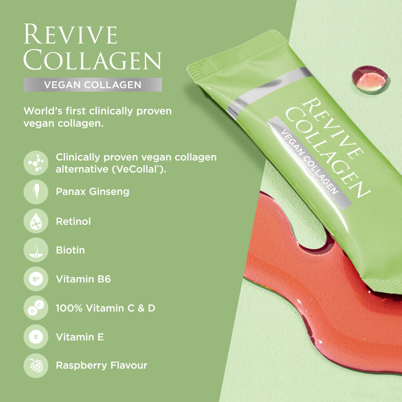 Vegan Liquid Collagen Alternative Supplement with Vitamin C and Amino Acids