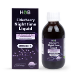 Holland & Barrett Elderberry Night-Time Immune Support Liquid with Vitamins C & D, Zinc and Chamomile 200ml- Buy online at McGrocer