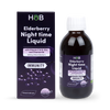 Elderberry Night-Time Immune Support Liquid with Vitamins C & D, Zinc and Chamomile 200ml