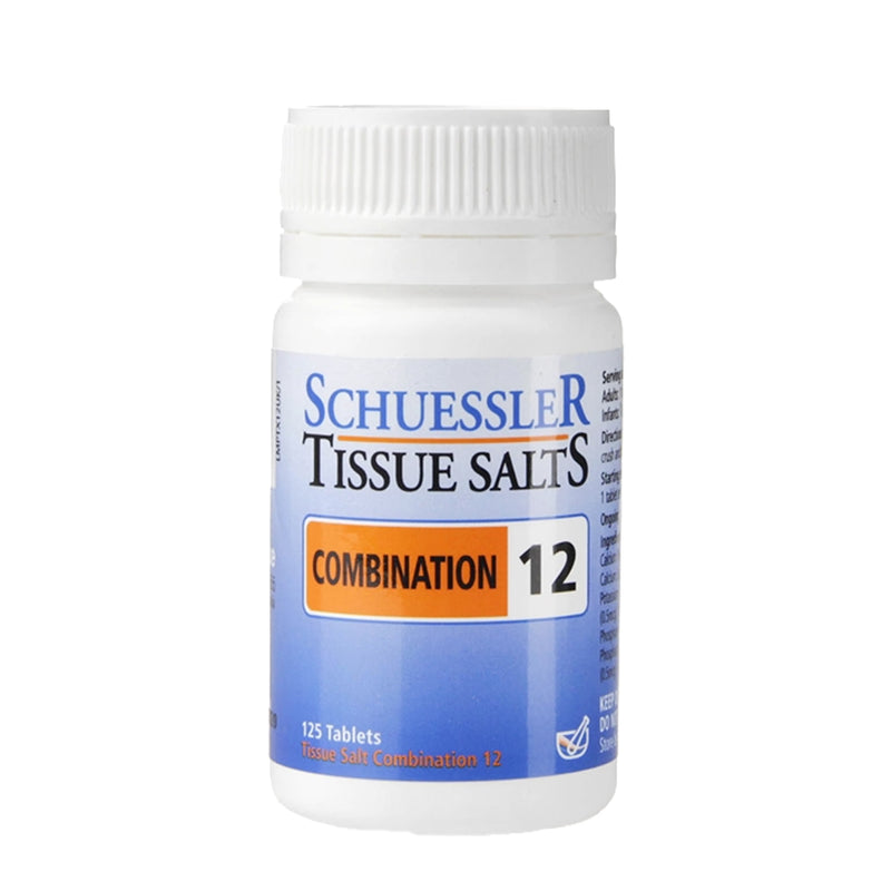 Homeopathic Twelve Mineral Tissue Salts 125 Tablets