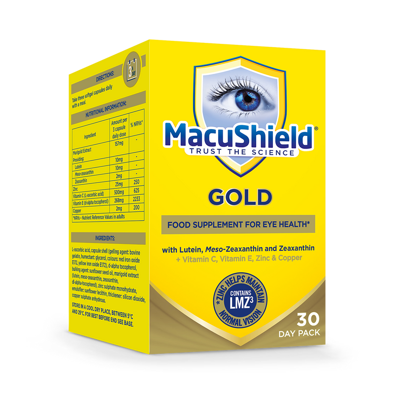 Eye Health Supplement with Lutein, Zeaxanthin, and Vitamins, 90 Capsules (1 Month Supply)