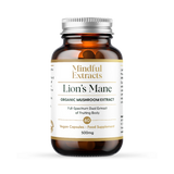 Holland & Barrett Mindful Extracts Organic Lions Mane Mushroom Extract 60 Vegan Capsules- Buy online at McGrocer