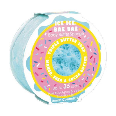 Superdrug Bomb Cosmetics Body Buffer Soap Sponge - Ice Ice Bae Bae- Buy online at McGrocer