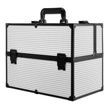 Superdrug Livingandhome Professional Aluminum Makeup Box White- Buy online at McGrocer