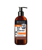 Revuele Men Care Solutions 3 In 1 Beard Face And Hair Wash