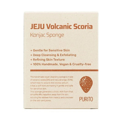 Superdrug Purito Seoul Jeju Volcanic Scoria Konjac Sponge- Buy online at McGrocer
