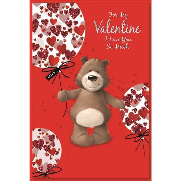 Simon Elvin Hearts Valentine Card (Pack of 6)