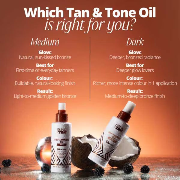 Skin & Tan Tan & Tone Oil Dark