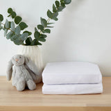 Martex Baby Twin Pack Fitted Sheet Moses White