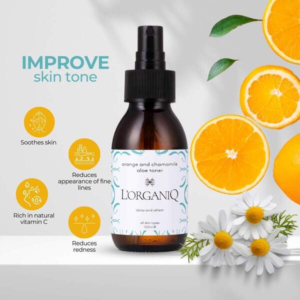 L'ORGANIQ Orange and Chamomile Aloe Toner 100ml