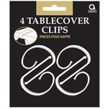 Superdrug Amscan Plastic Tablecover Snap Clips (Pack of 4)- Buy online at McGrocer