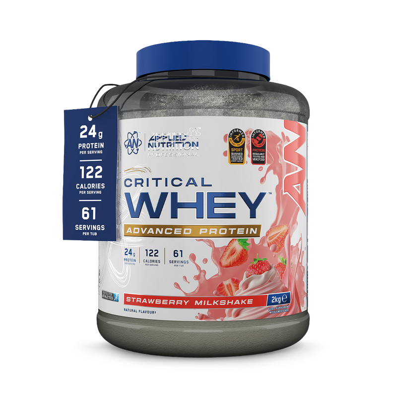 Critical Whey Protein Strawberry Milkshake Powder 2Kg