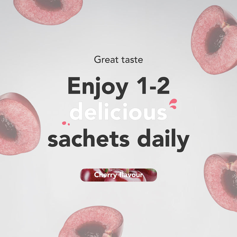 Cherry Flavour Hydration Sachets for Exercise and Recovery, 7 Pack