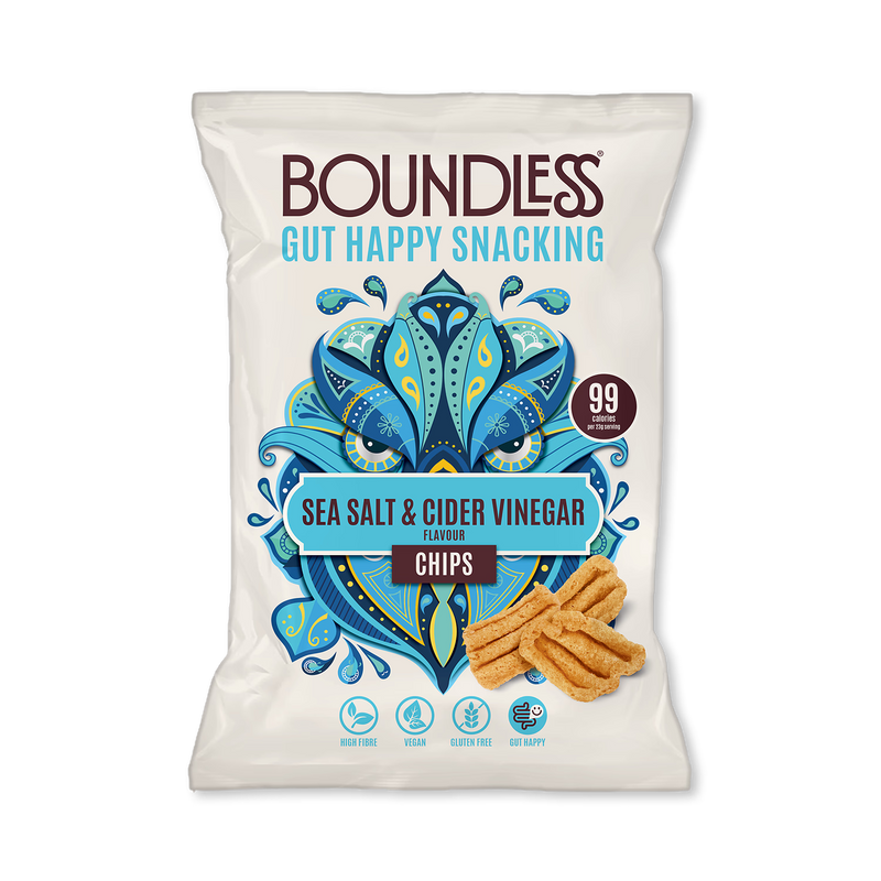 Boundless Sea Salt Cider Vinegar Activated Chips 80g