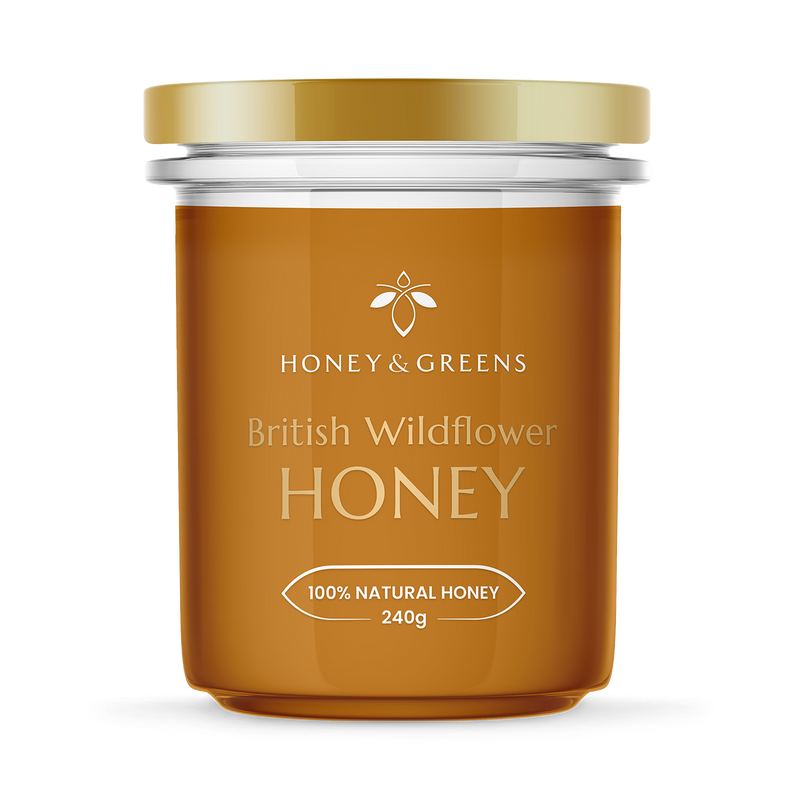 Honey Greens British Wildflower Honey 240g