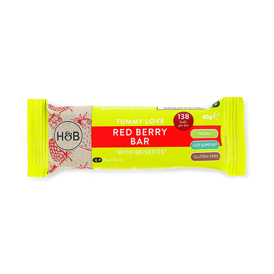 Holland & Barrett Holland Barrett Tummy Love Red Berry Bar with Benefits 40g- Buy online at McGrocer