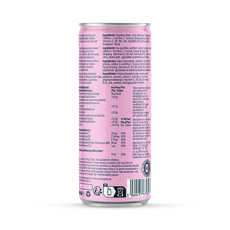 Acti Clean Energy Strawberry Dragon Fruit Drink 250ml