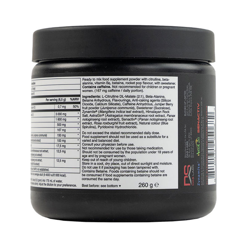 BuckedUp WokeAF Pre Workout Merica Rocket Pop 260g