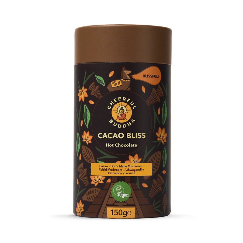 Instant Cacao Hot Chocolate with Lion's Mane, Chaga, and Ashwagandha 150g