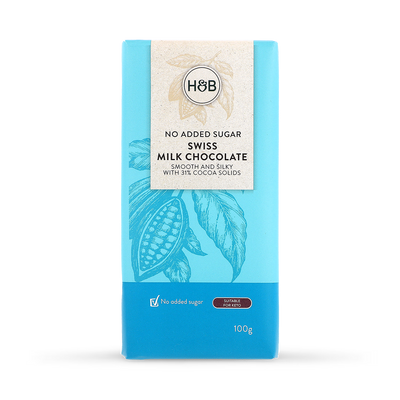 Holland & Barrett Holland Barrett Swiss Milk Chocolate 100g- Buy online at McGrocer