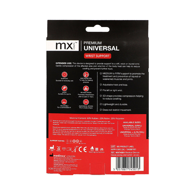 Medinox Premium Universal Wrist Support Universal Size