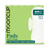Holland & Barrett Mooncup Medium Day Pads with Wings 10 Pack- Buy online at McGrocer