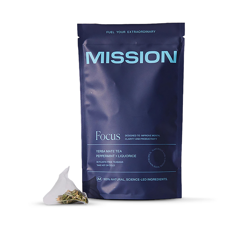 Mission Focus Yerba Mate Tea Peppermint Liquorice 30 Tea Bags