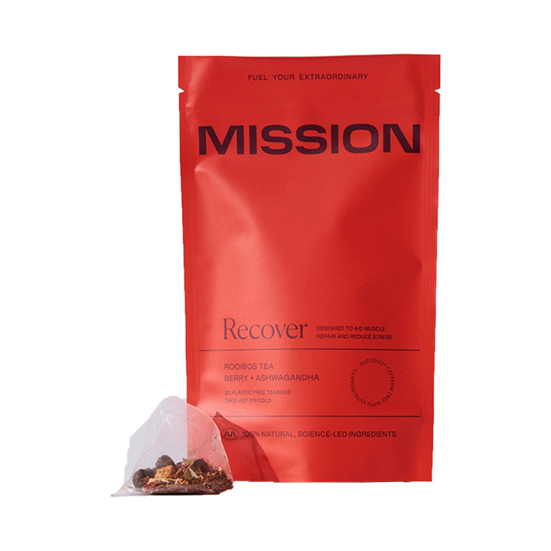 Mission Recover Rooibos Tea Berry Ashwagandha 30 Tea Bags