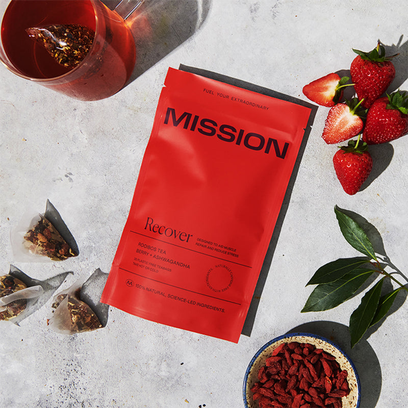 Mission Recover Rooibos Tea Berry Ashwagandha 30 Tea Bags