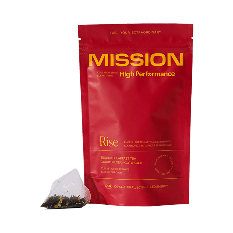 Sustained Energy English Breakfast Tea with Ginkgo Biloba and Gotu Kola 30 Tea Bags