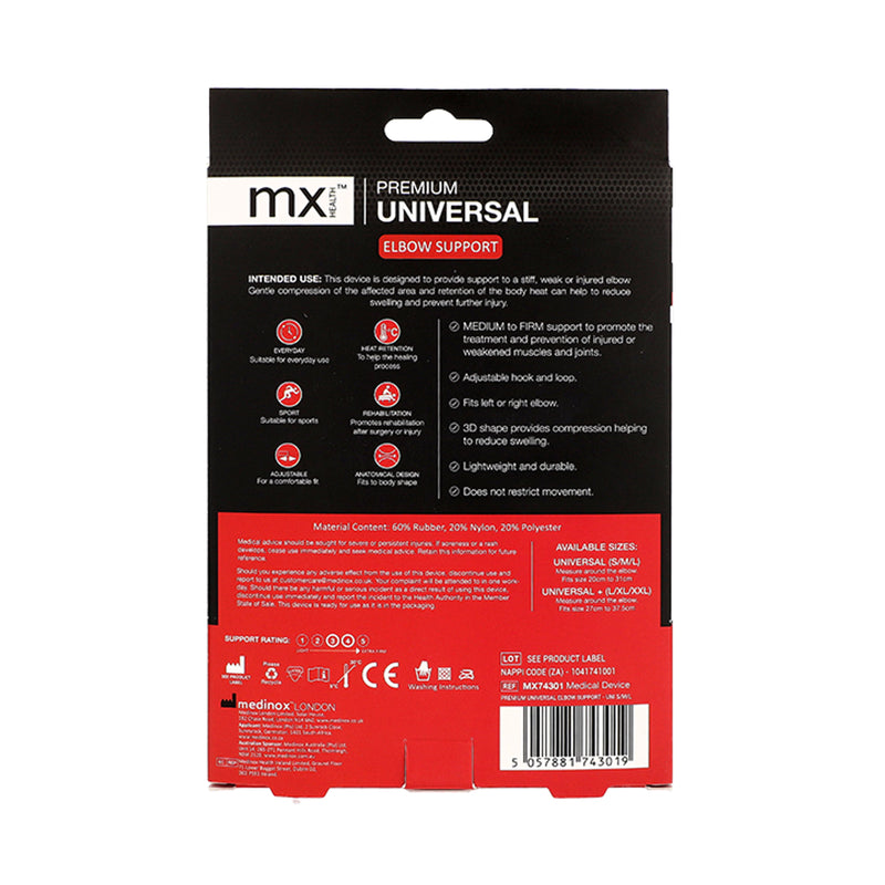 Medinox Premium Universal Elbow Support Universal Size