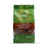 Holland & Barrett Holland Barrett No Added Sugar Milk Chocolate Brazil Nuts 150g- Buy online at McGrocer