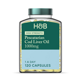 Holland & Barrett Holland Barrett Pure Cod Liver Oil 1000mg 120 Capsules- Buy online at McGrocer