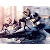 Canvas Print with Shoretrooper Design on Wood in 4 Colours