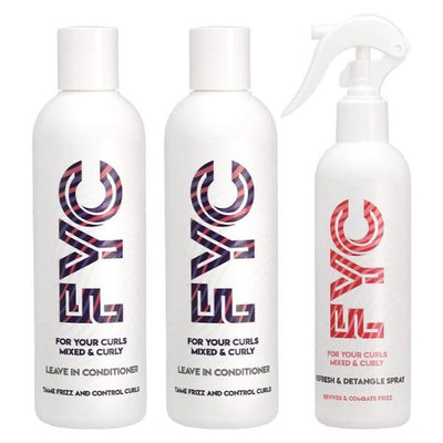 Superdrug Moisturizing Leave-In Conditioner and Detangle Spray Bundle for Curly Hair, 3 x 250ml- Buy online at McGrocer