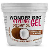 Coconut Oil Styling Gel for All Hair Types – Non-Flaking, Alcohol-Free