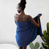 Extra Large Quick Dry Bath Towel with Waffle Fabric