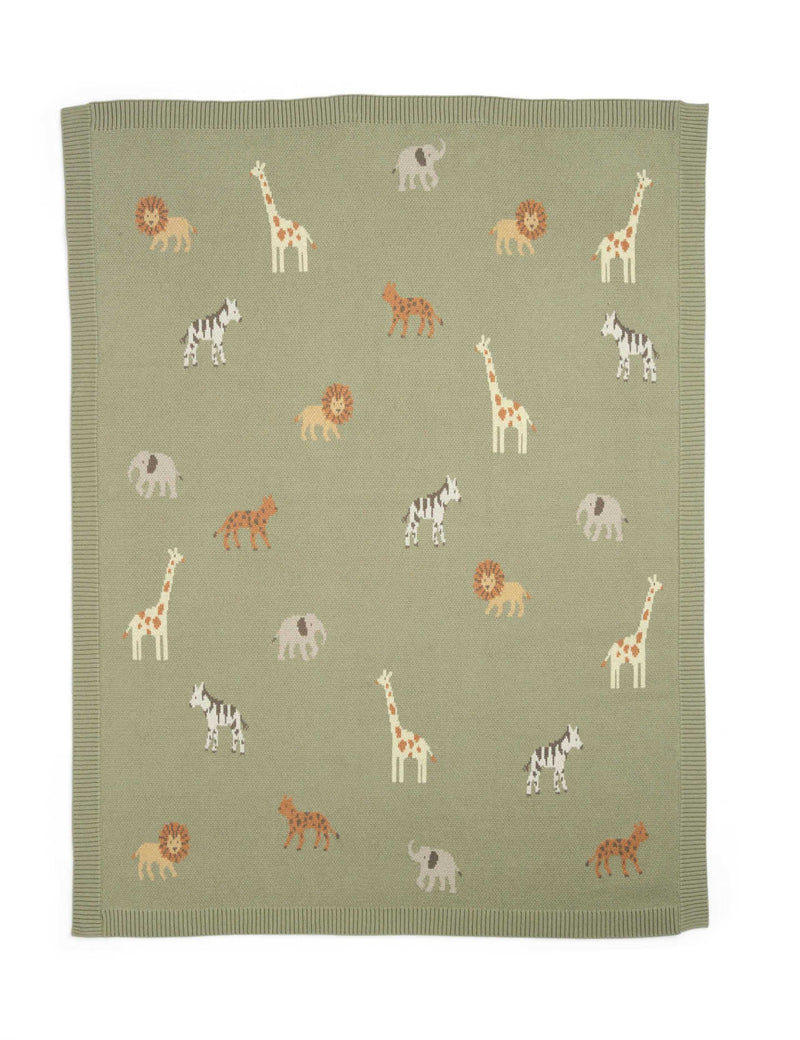 Mamas & Papas safari knitted blanket, UK version