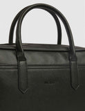 Moss Saffiano briefcase faux leather 86x253mm, imported from the UK